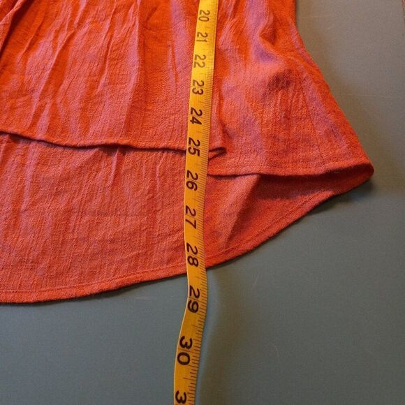 Maurices Lg Floral Embroidered Sleeveless Asymmetrical Hem Lightweight Pink Top - Picture 5 of 6